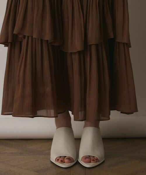 GRACE CONTINENTAL / グレースコンチネンタル ミニ・ひざ丈スカート | イレギュラーティアードスカート | 詳細8