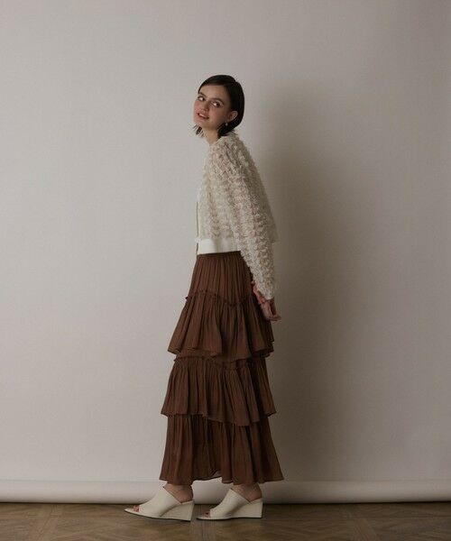 GRACE CONTINENTAL / グレースコンチネンタル ミニ・ひざ丈スカート | イレギュラーティアードスカート | 詳細9