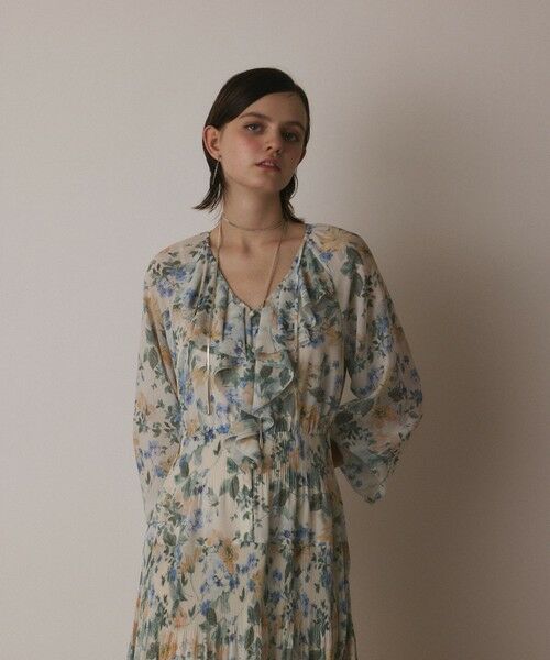 GRACE CONTINENTAL / グレースコンチネンタル ロング・マキシ丈ワンピース | フラワープリントカフタンドレス | 詳細4