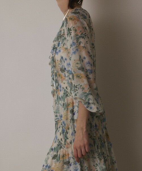 GRACE CONTINENTAL / グレースコンチネンタル ロング・マキシ丈ワンピース | フラワープリントカフタンドレス | 詳細6