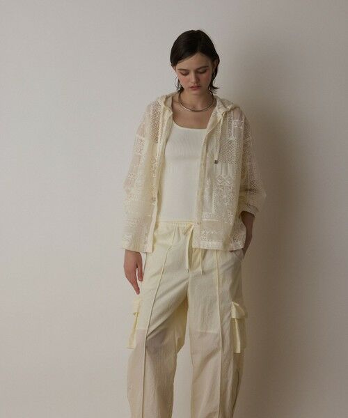 GRACE CONTINENTAL / グレースコンチネンタル シャツ・ブラウス | キカレースフード付トップ | 詳細2