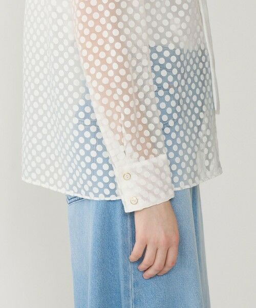 GRACE CONTINENTAL / グレースコンチネンタル シャツ・ブラウス | ドットオパールタイ付ブラウス | 詳細2