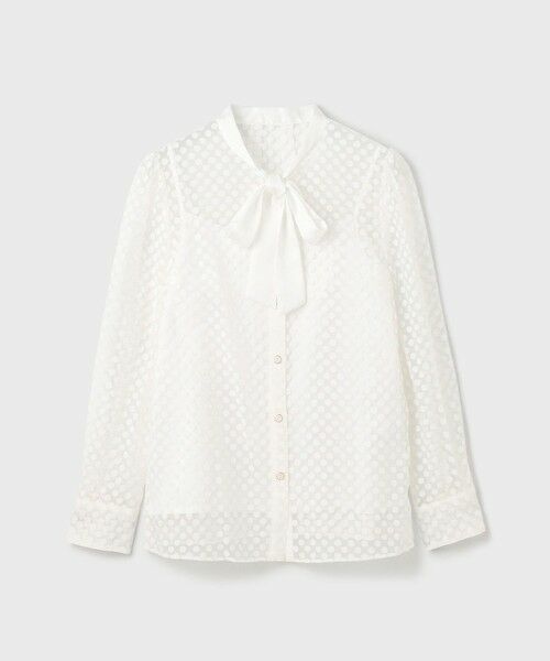 GRACE CONTINENTAL / グレースコンチネンタル シャツ・ブラウス | ドットオパールタイ付ブラウス | 詳細4