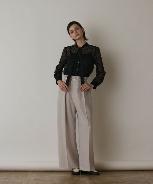 GRACE CONTINENTAL / グレースコンチネンタル シャツ・ブラウス | ドットオパールタイ付ブラウス | 詳細6