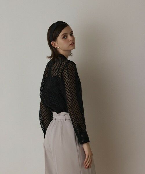 GRACE CONTINENTAL / グレースコンチネンタル シャツ・ブラウス | ドットオパールタイ付ブラウス | 詳細7