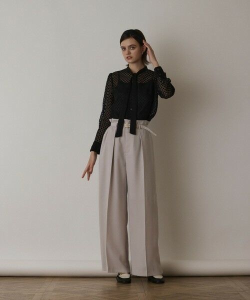 GRACE CONTINENTAL / グレースコンチネンタル シャツ・ブラウス | ドットオパールタイ付ブラウス | 詳細12