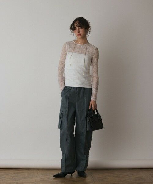 GRACE CONTINENTAL / グレースコンチネンタル その他トップス | シアーレースカットトップ | 詳細4