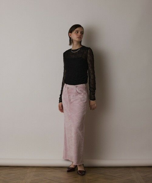 GRACE CONTINENTAL / グレースコンチネンタル その他トップス | シアーレースカットトップ | 詳細9