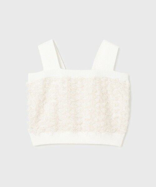 GRACE CONTINENTAL / グレースコンチネンタル ニット・セーター | フリンジニットベアトップ | 詳細10