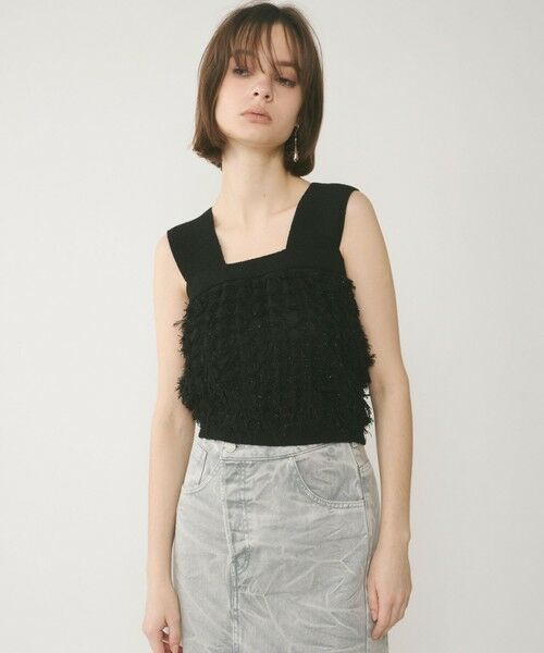 GRACE CONTINENTAL / グレースコンチネンタル ニット・セーター | フリンジニットベアトップ | 詳細16