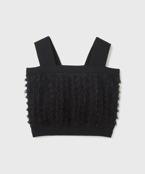 GRACE CONTINENTAL / グレースコンチネンタル ニット・セーター | フリンジニットベアトップ | 詳細21