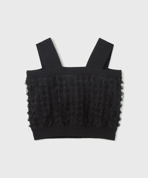GRACE CONTINENTAL / グレースコンチネンタル ニット・セーター | フリンジニットベアトップ | 詳細22