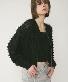 GRACE CONTINENTAL / グレースコンチネンタル ニット・セーター | フリンジニットzipカーディガン