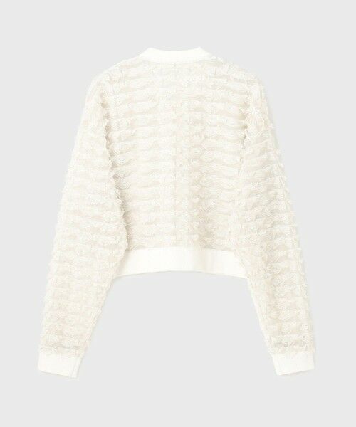 GRACE CONTINENTAL / グレースコンチネンタル ニット・セーター | フリンジニットzipカーディガン | 詳細11