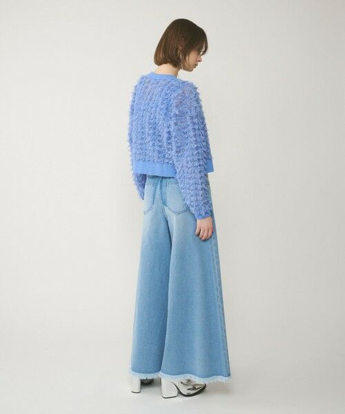 GRACE CONTINENTAL / グレースコンチネンタル ニット・セーター | フリンジニットzipカーディガン | 詳細14