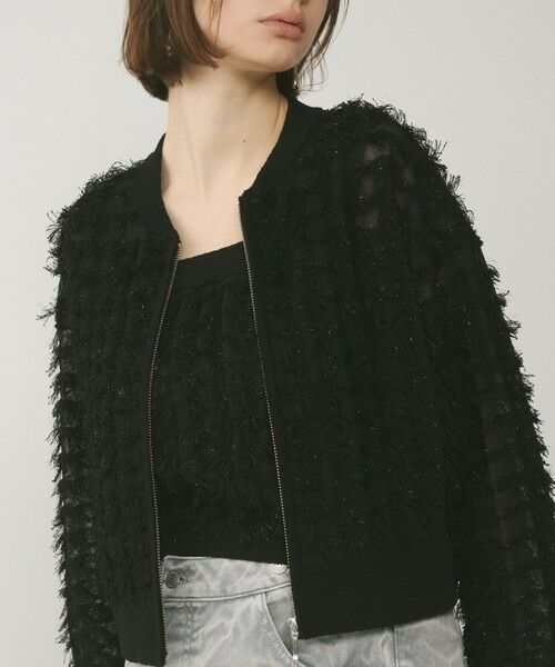 GRACE CONTINENTAL / グレースコンチネンタル ニット・セーター | フリンジニットzipカーディガン | 詳細20