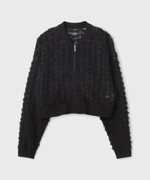 GRACE CONTINENTAL / グレースコンチネンタル ニット・セーター | フリンジニットzipカーディガン | 詳細23