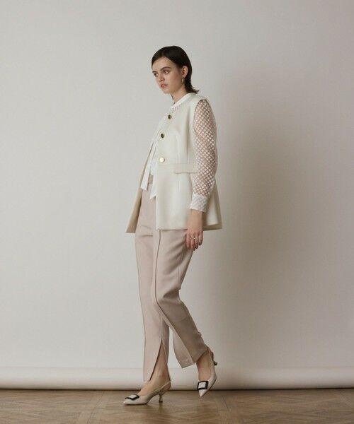 GRACE CONTINENTAL / グレースコンチネンタル ノーカラージャケット | ダンボールニットジレジャケット | 詳細2