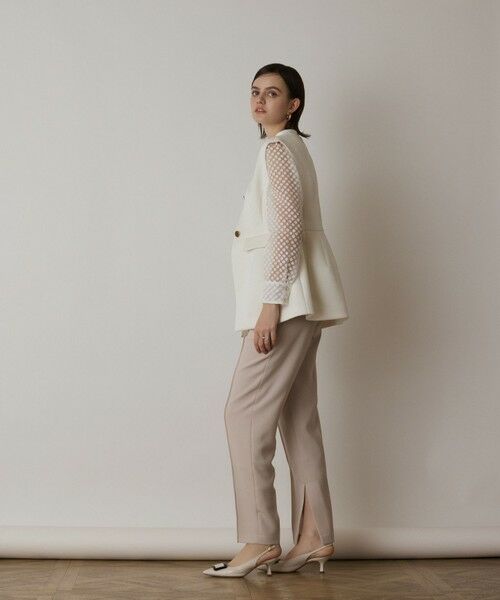 GRACE CONTINENTAL / グレースコンチネンタル ノーカラージャケット | ダンボールニットジレジャケット | 詳細3