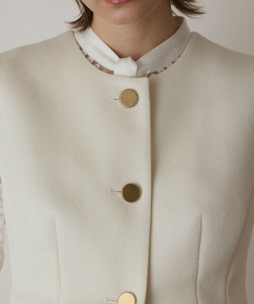 GRACE CONTINENTAL / グレースコンチネンタル ノーカラージャケット | ダンボールニットジレジャケット | 詳細5