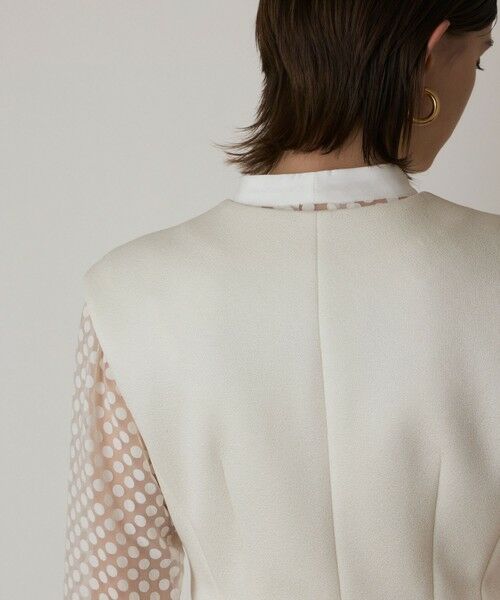GRACE CONTINENTAL / グレースコンチネンタル ノーカラージャケット | ダンボールニットジレジャケット | 詳細8