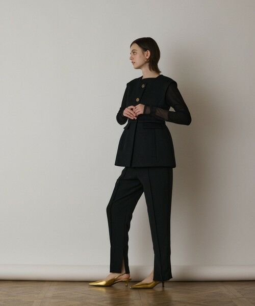 GRACE CONTINENTAL / グレースコンチネンタル ノーカラージャケット | ダンボールニットジレジャケット | 詳細13