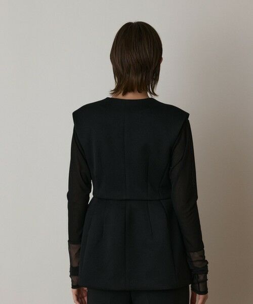 GRACE CONTINENTAL / グレースコンチネンタル ノーカラージャケット | ダンボールニットジレジャケット | 詳細15