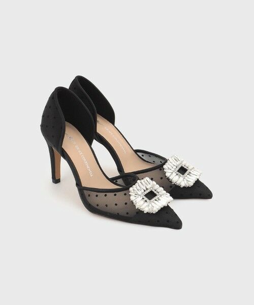 GRACE CONTINENTAL/グレースコンチネンタル ビジューパンプス ブラック 37 GRACE CONTINENTAL/グレースコンチネンタル ビジューパンプス ブラック 37