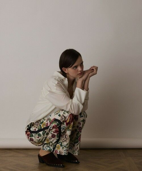 GRACE CONTINENTAL / グレースコンチネンタル その他パンツ | アンティークフラワープリントパンツ | 詳細5