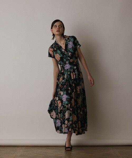 GRACE CONTINENTAL / グレースコンチネンタル ロング・マキシ丈ワンピース | アンティークフラワープリントワンピース | 詳細10