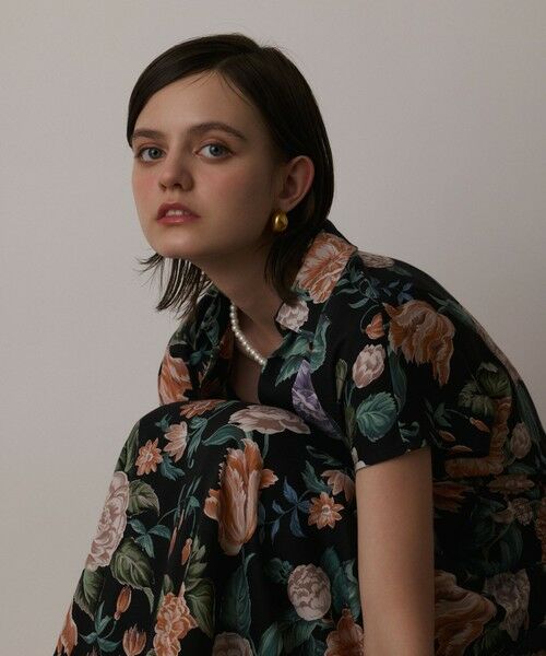 GRACE CONTINENTAL / グレースコンチネンタル ロング・マキシ丈ワンピース | アンティークフラワープリントワンピース | 詳細11