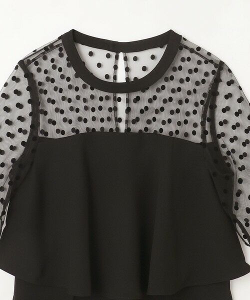 GRACE CONTINENTAL / グレースコンチネンタル サロペット・オールインワン | ドットチュールサロペット | 詳細1