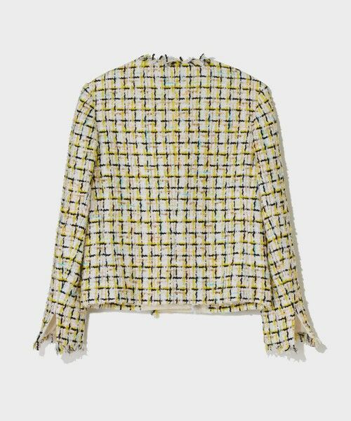 GRACE CONTINENTAL / グレースコンチネンタル ノーカラージャケット | チュールヤーンツイードジャケット | 詳細13