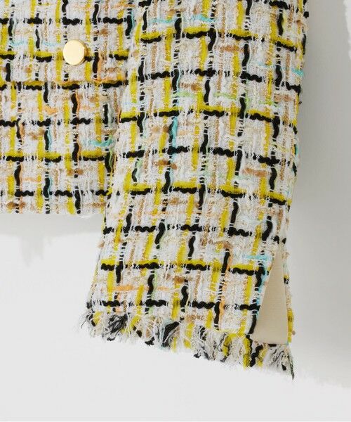 GRACE CONTINENTAL / グレースコンチネンタル ノーカラージャケット | チュールヤーンツイードジャケット | 詳細14