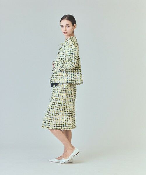 GRACE CONTINENTAL / グレースコンチネンタル ノーカラージャケット | チュールヤーンツイードジャケット | 詳細5