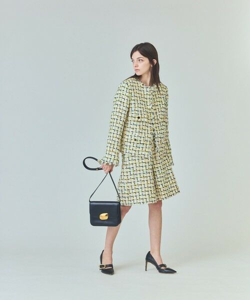 GRACE CONTINENTAL / グレースコンチネンタル ノーカラージャケット | チュールヤーンツイードジャケット | 詳細9