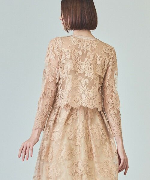 GRACE CONTINENTAL / グレースコンチネンタル ノーカラージャケット | リバーレースジャケット | 詳細4