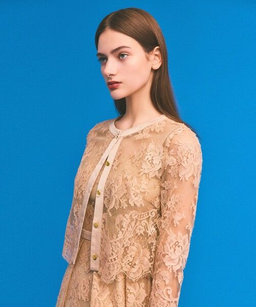 GRACE CONTINENTAL / グレースコンチネンタル ノーカラージャケット | リバーレースジャケット | 詳細6