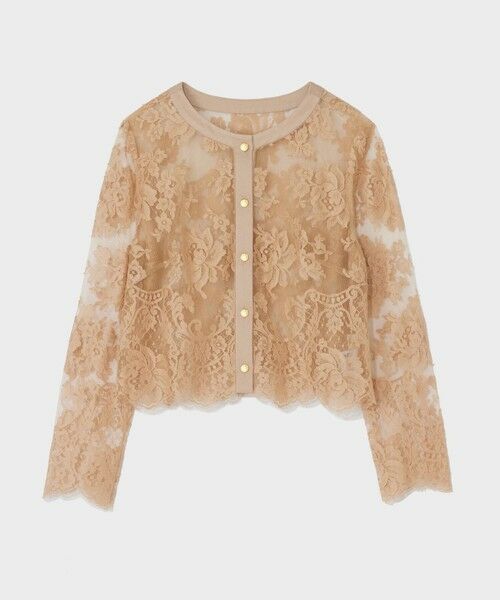 GRACE CONTINENTAL / グレースコンチネンタル ノーカラージャケット | リバーレースジャケット | 詳細8