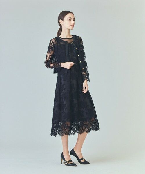 GRACE CONTINENTAL / グレースコンチネンタル ノーカラージャケット | リバーレースジャケット | 詳細11