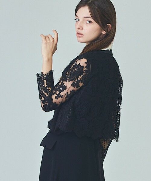 GRACE CONTINENTAL / グレースコンチネンタル ノーカラージャケット | リバーレースジャケット | 詳細18