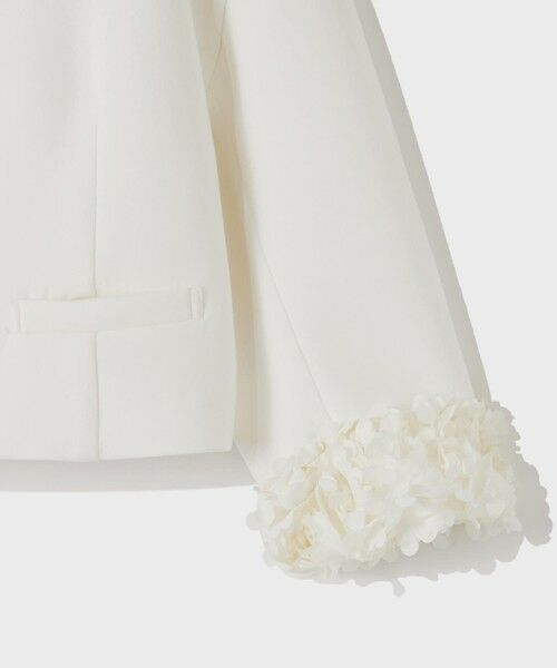 GRACE CONTINENTAL / グレースコンチネンタル ノーカラージャケット | フラワーチュール切替ジャケット | 詳細6