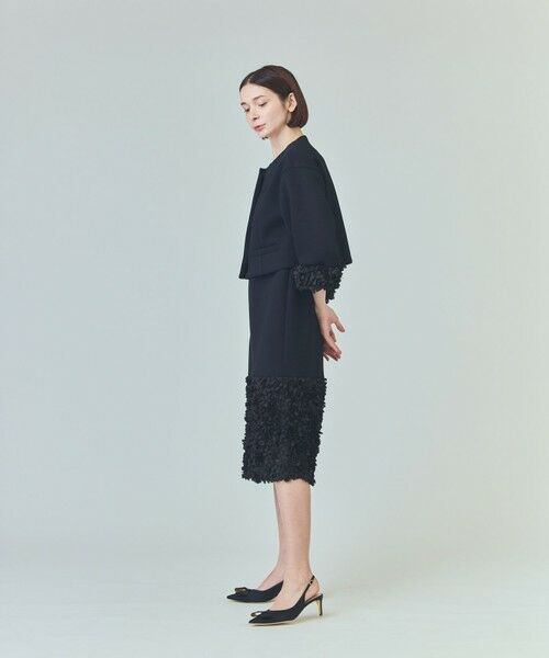 GRACE CONTINENTAL / グレースコンチネンタル ノーカラージャケット | フラワーチュール切替ジャケット | 詳細9