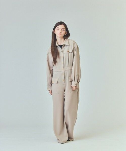 GRACE CONTINENTAL / グレースコンチネンタル サロペット・オールインワン | バックサテンオールインワン | 詳細1