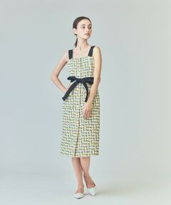 GRACE CONTINENTAL / グレースコンチネンタル ドレス | チュールヤーンツイードワンピース