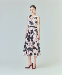 GRACE CONTINENTAL / グレースコンチネンタル ロング・マキシ丈ワンピース | バイカラーボタニカルドレス
