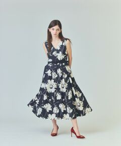 GRACE CONTINENTAL / グレースコンチネンタル ロング・マキシ丈ワンピース | バイカラーボタニカルドレス