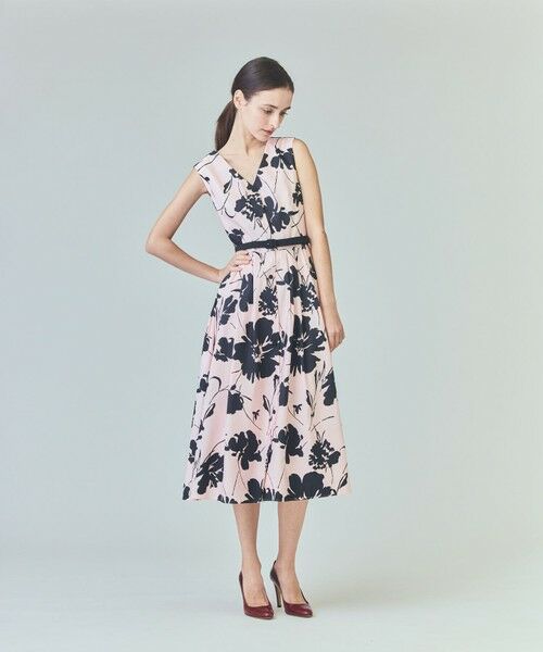 GRACE CONTINENTAL / グレースコンチネンタル ロング・マキシ丈ワンピース | バイカラーボタニカルドレス | 詳細1