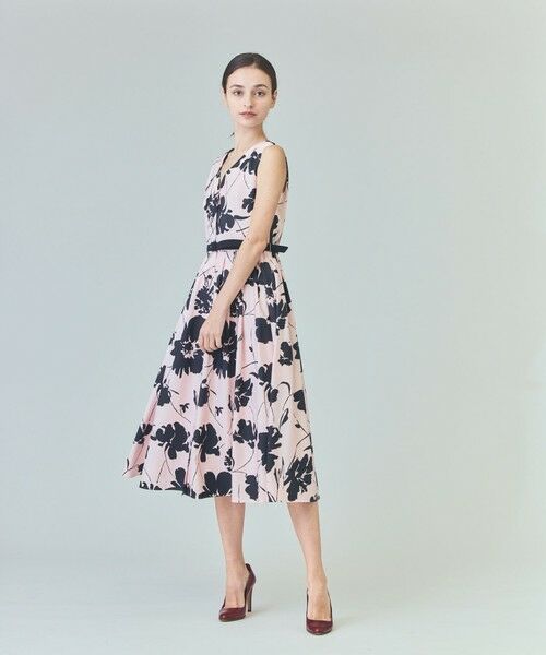 GRACE CONTINENTAL / グレースコンチネンタル ロング・マキシ丈ワンピース | バイカラーボタニカルドレス | 詳細4