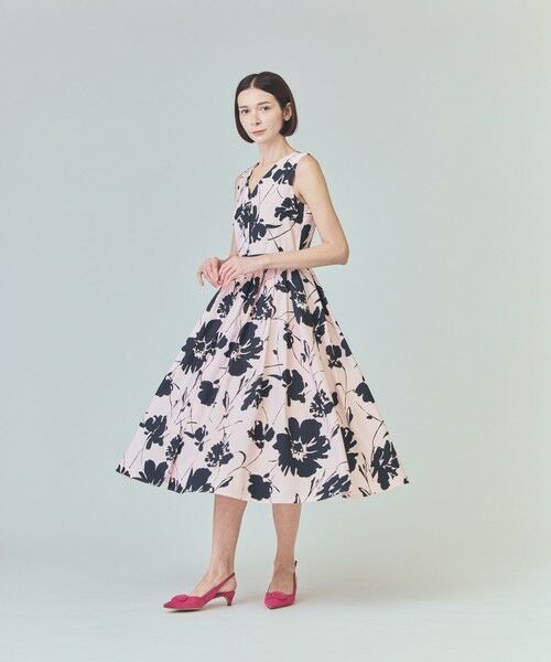 GRACE CONTINENTAL / グレースコンチネンタル ロング・マキシ丈ワンピース | バイカラーボタニカルドレス | 詳細10